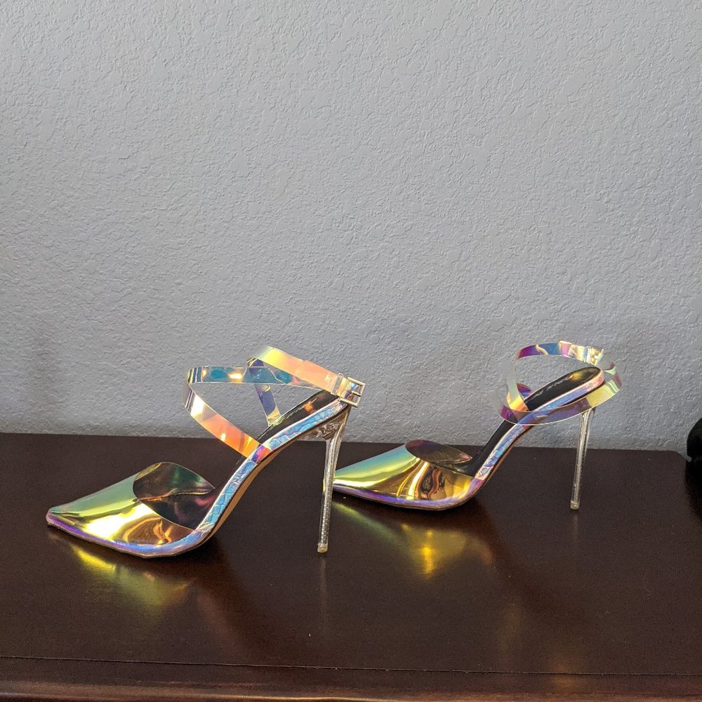 Public Desire Holographic Heels